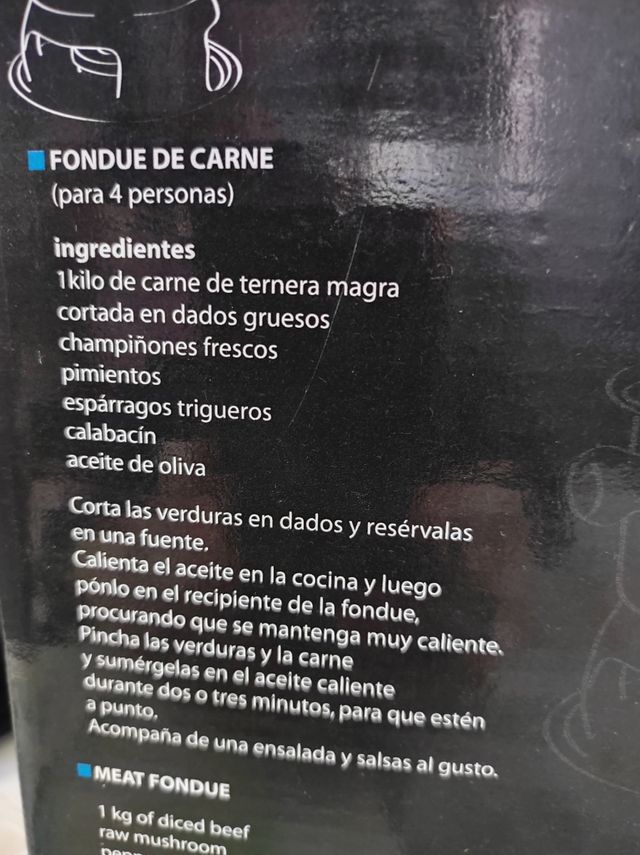 Fondue sin estrenar