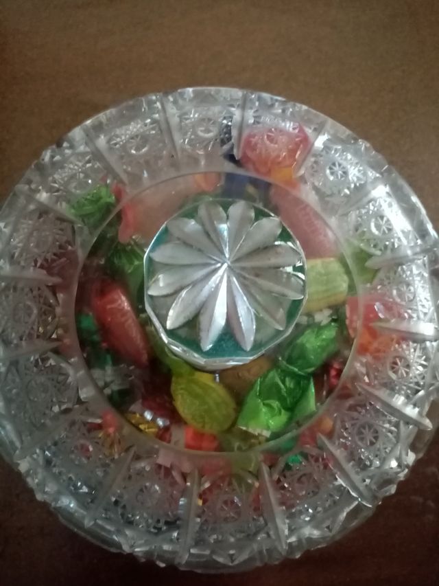 porta caramelle in cristallo