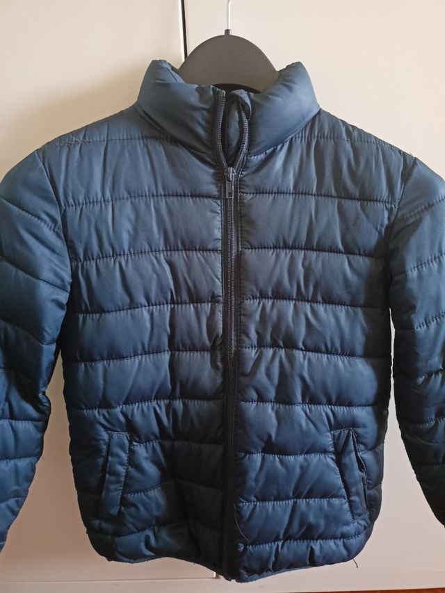 giubbotto imbottito blu 7/8anni 128 cm