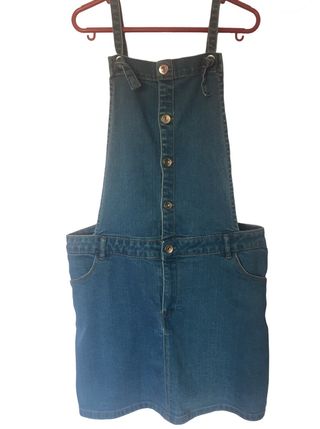Peto vaquero falda niña 152 cm