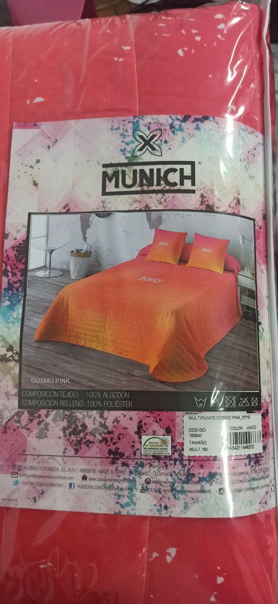Copriletto Munich Cosmo Pink 180