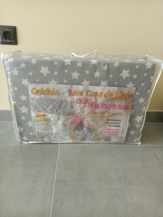 colchón para cuna de viaje
