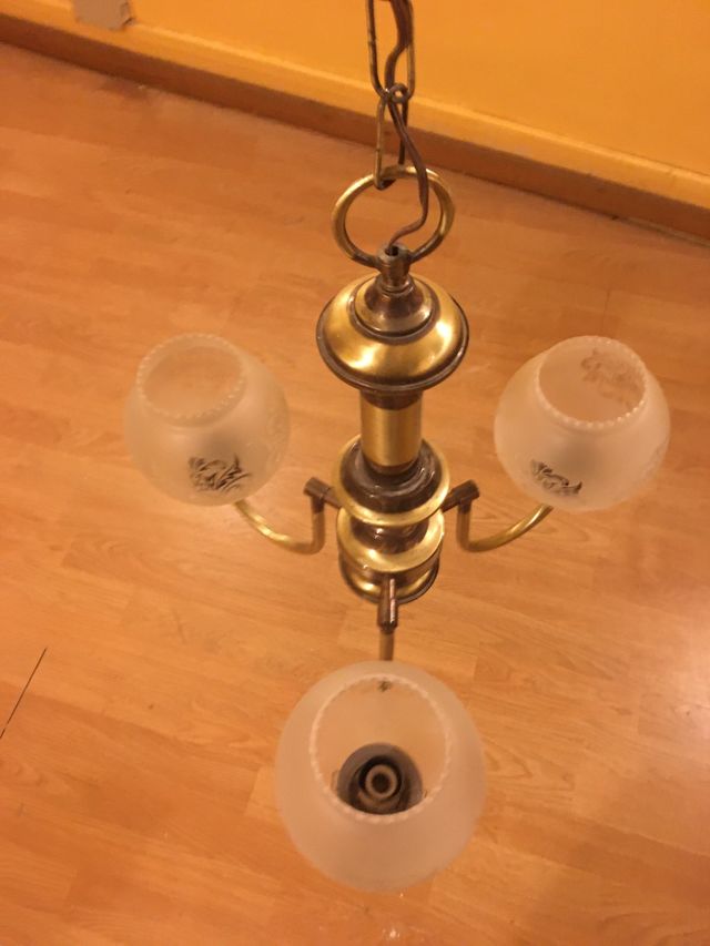 Lámpara de techo vidrio estilo antiguo