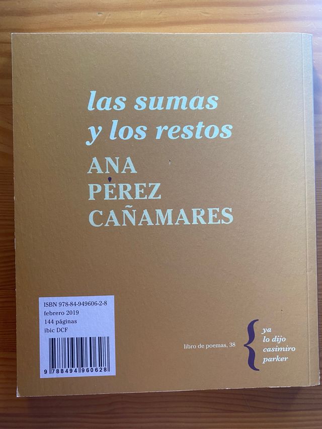 Libros de poemas érase y fue Casemiro Parker