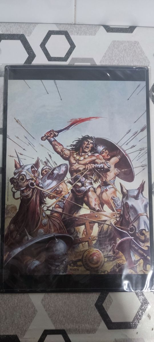 Placa metálica Conan