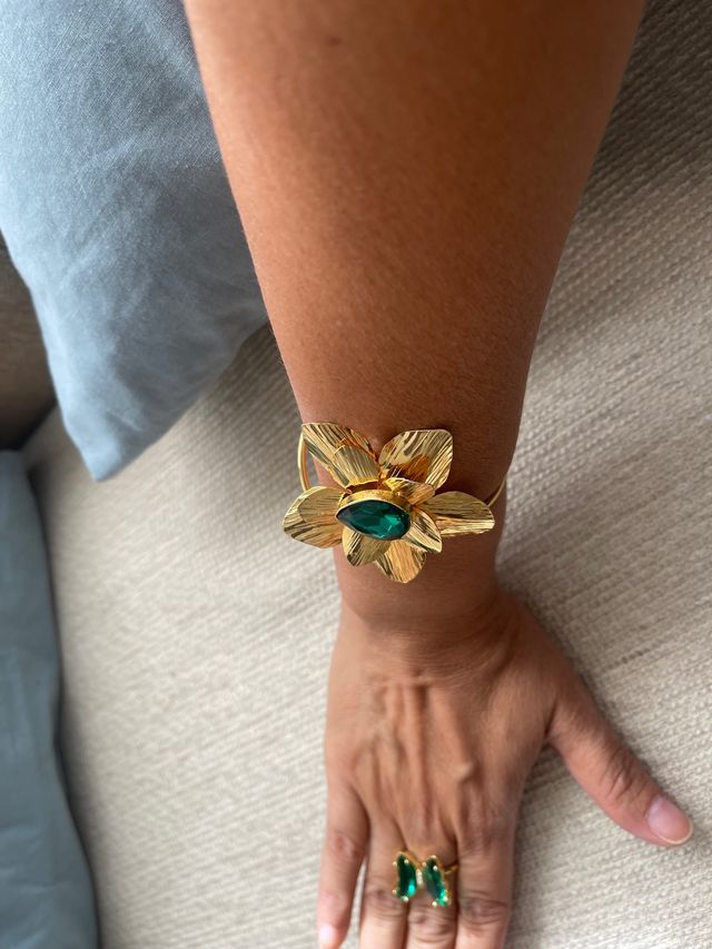 Pulsera + anillo material rebobinado