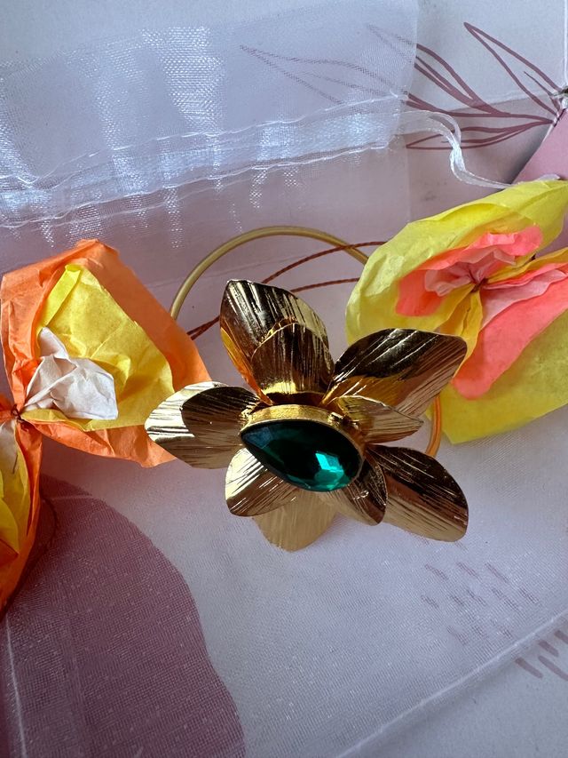 Pulsera + anillo material rebobinado