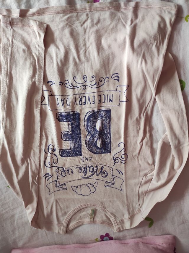 Lote dos camisetas Benetton manga larga talla 9