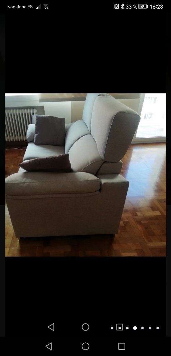 Sofá dos plazas color gris piedra