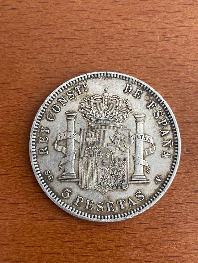 5 pesetas 1898