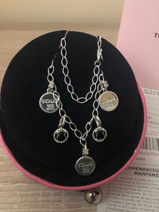 Collar monedas plata, de TOUS, original, nuevo 