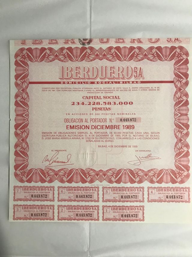 Lote de Acciones y Obligaciones eléctricas 