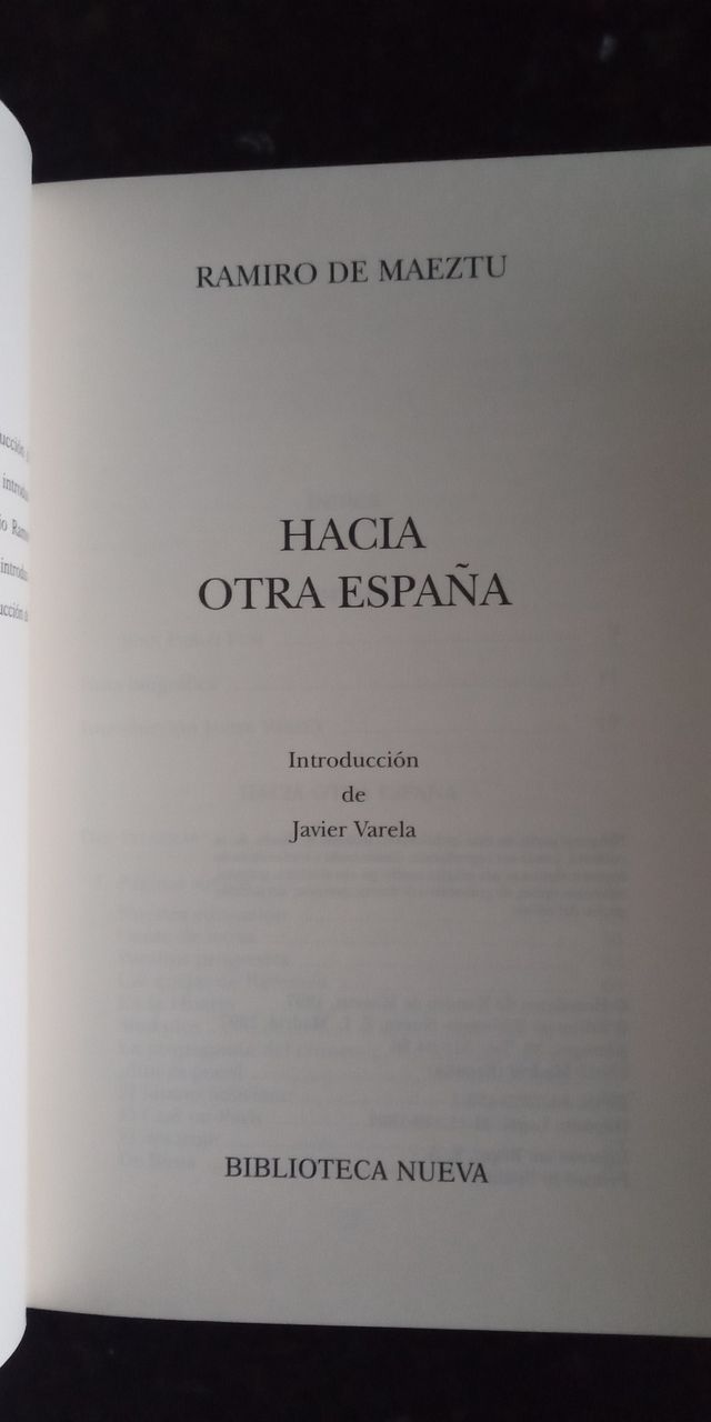 LIBRO HACIA OTRA ESPAÑA