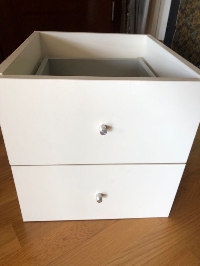 Módulo cajones ikea kallax de segunda mano por 20 EUR en Madrid en WALLAPOP