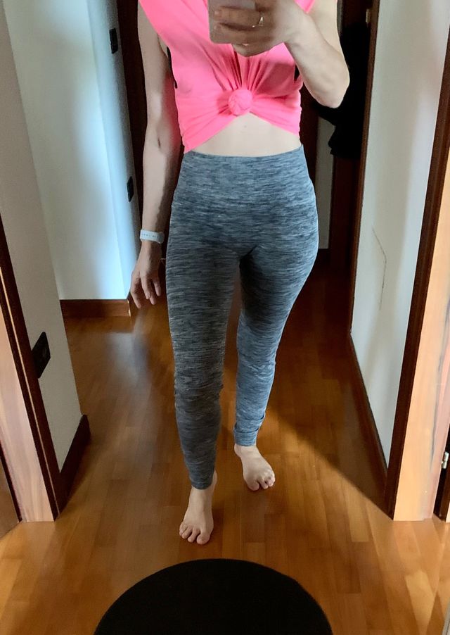 Leggings grigi mélange