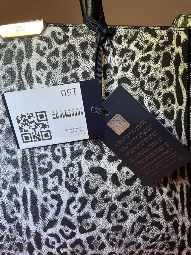 Borsa di  Roberto Cavalli nuova con cartellino