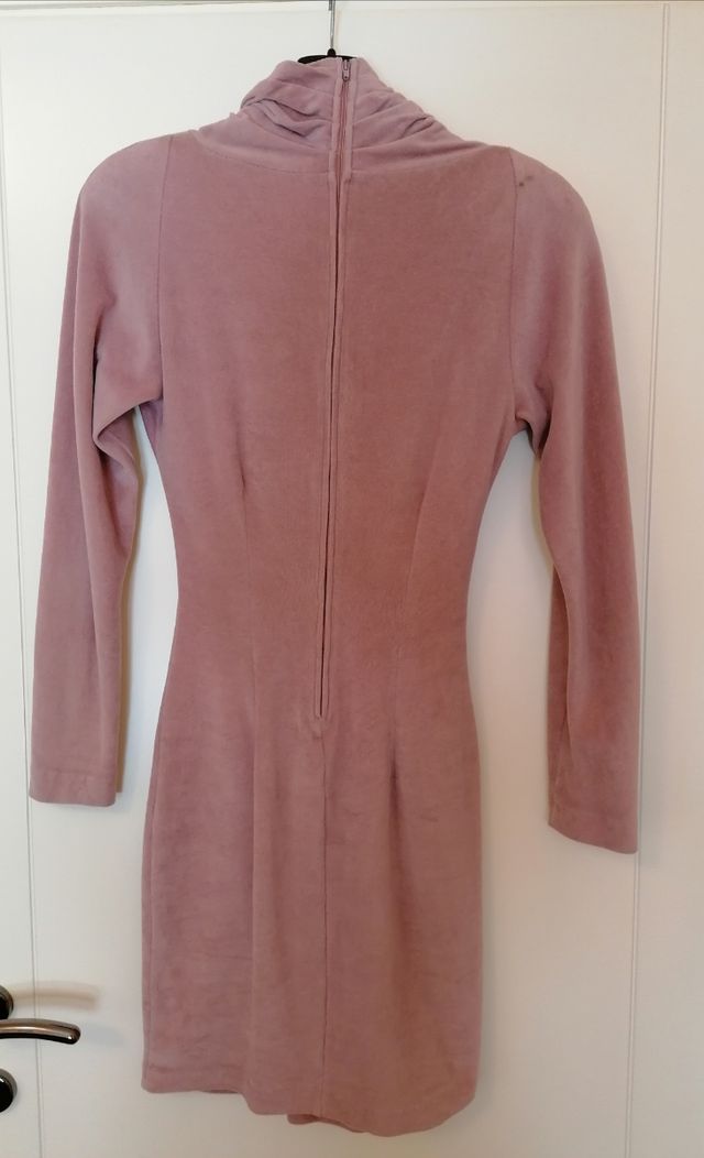 abito in ciniglia di velluto, vintage fine anni 80