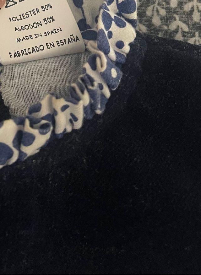 Vestido azul marino 6meses