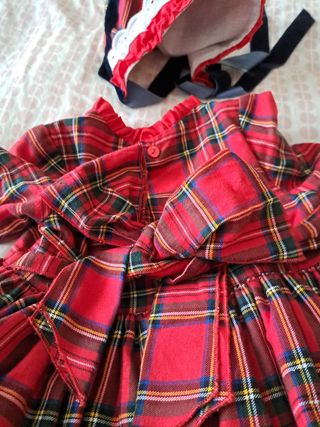 Vestido niña con braga y capota