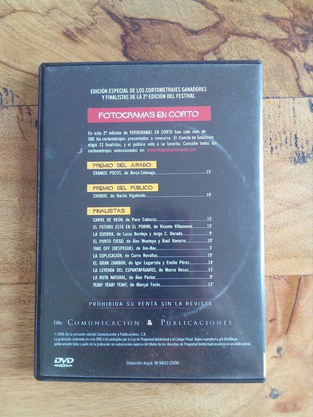 DVD Fotogramas en corto 🎥