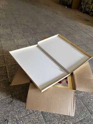 Maletas cartón presentación plegado