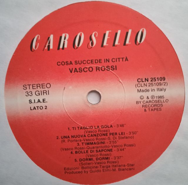 Vinile di Vasco Rossi: Cosa succede in città