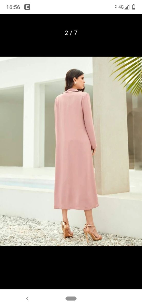 Chaqueta larga nueva de Shein