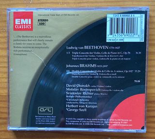 BEETHOVEN-BRAHMS (TRIPLE-DOBLE CONCIERTO)