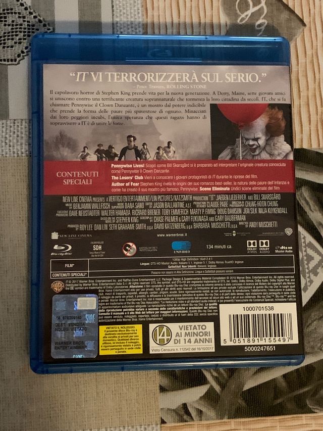 Film horror DVD blu ray IT