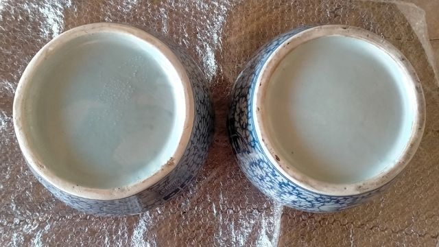 Jarrones de porcelana china + peanas