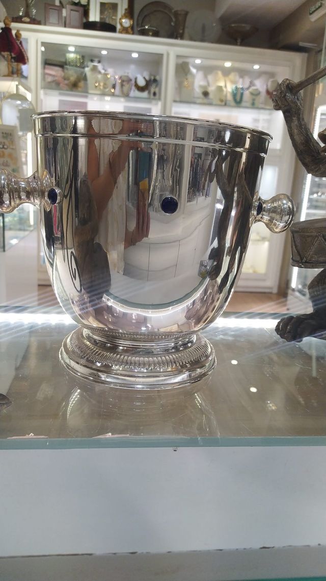 Champanera plateada 22x30cm