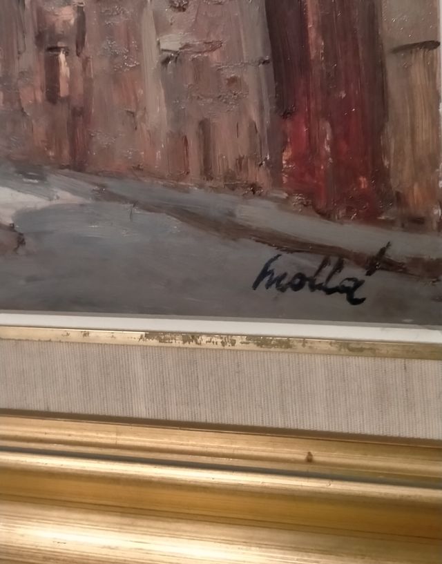 Oleo pintor Mollá