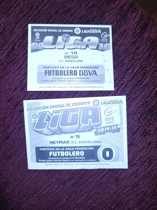 cromo Messi liga este 2009-2010 09-10