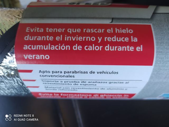 Protector térmico para parabrisas