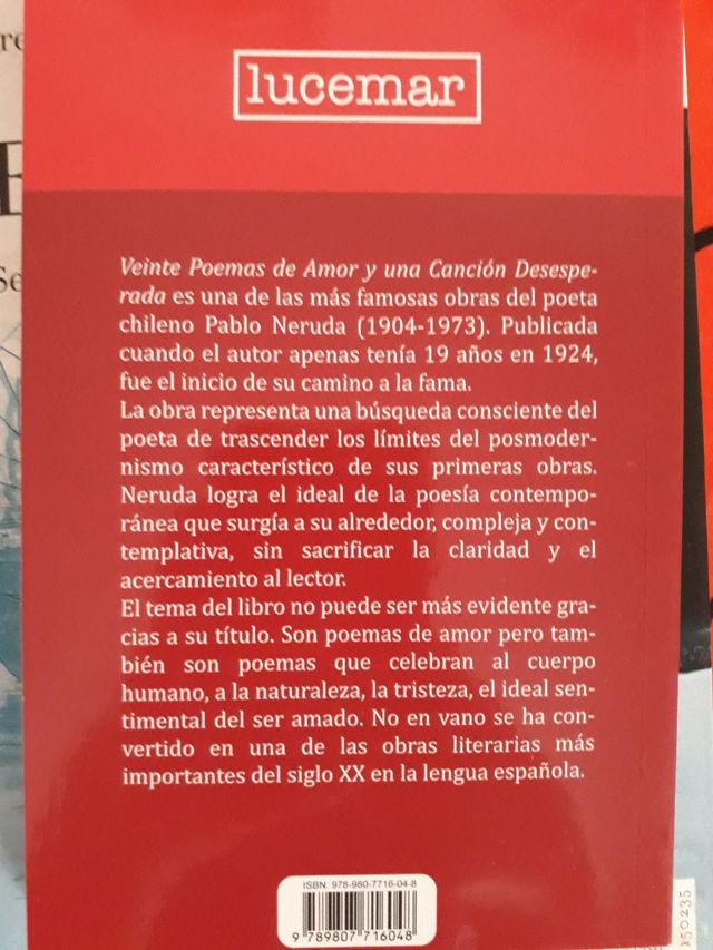 20 poemas de amor y una canción desesperada Neruda