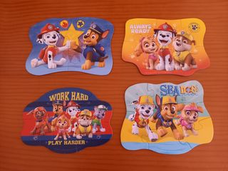 4 Puzles Patrulla Canina