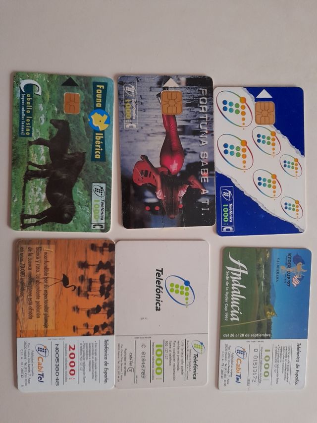 Cartões telefônicos dos anos 90