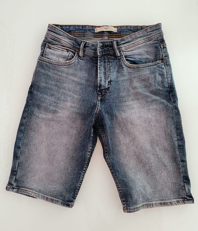 Bermuda vaquera para hombre