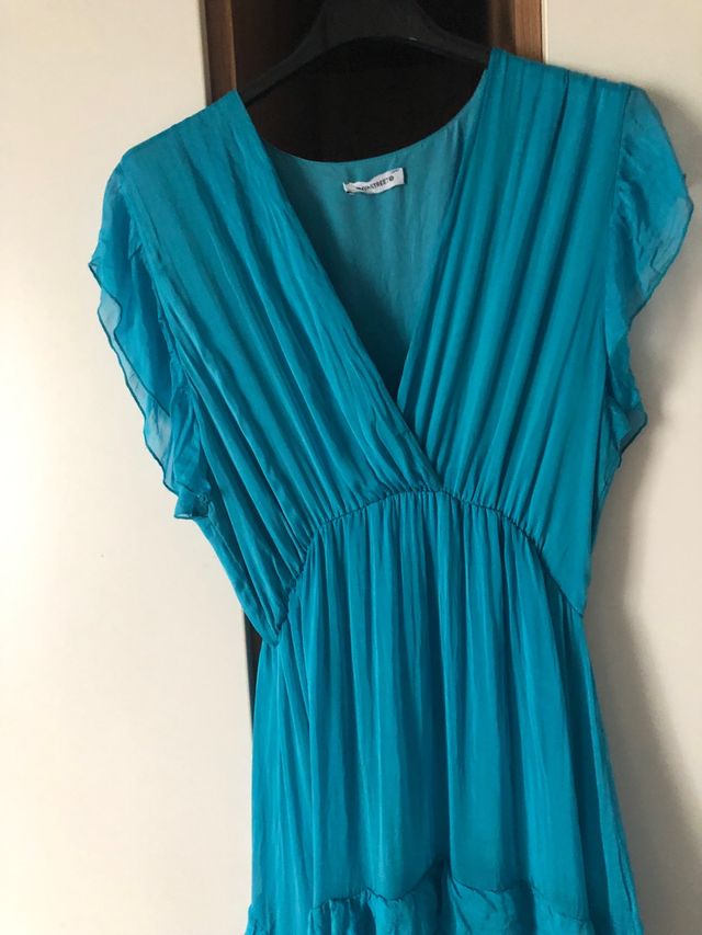 Vestito lungo in viscosa e seta tg  M