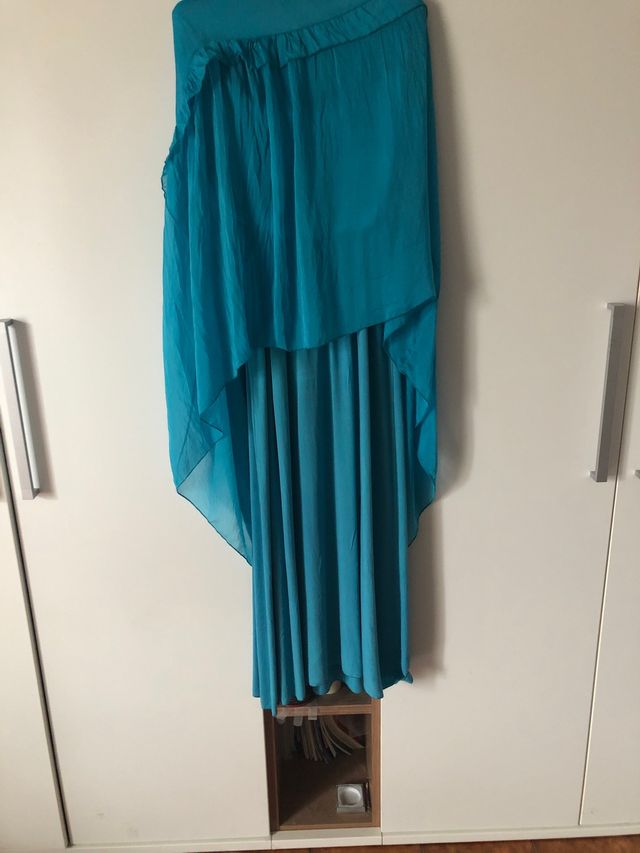 Vestito lungo in viscosa e seta tg  M