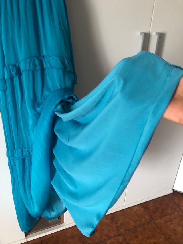 Vestito lungo in viscosa e seta tg  M