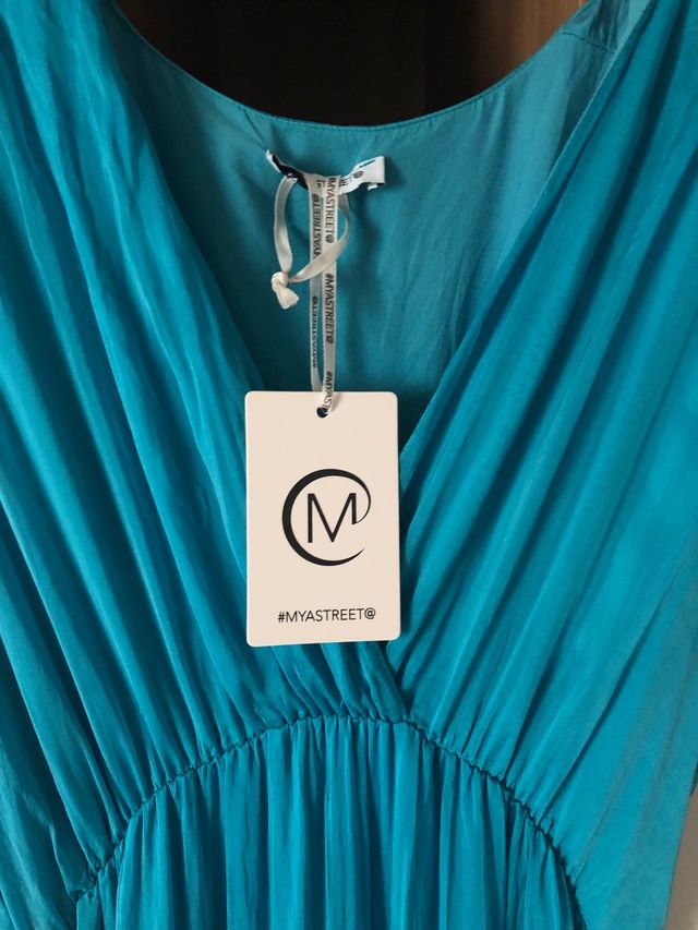 Vestito lungo in viscosa e seta tg  M