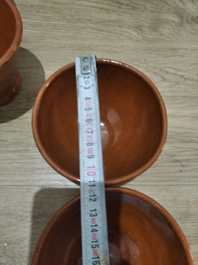 2 cuencos de barro