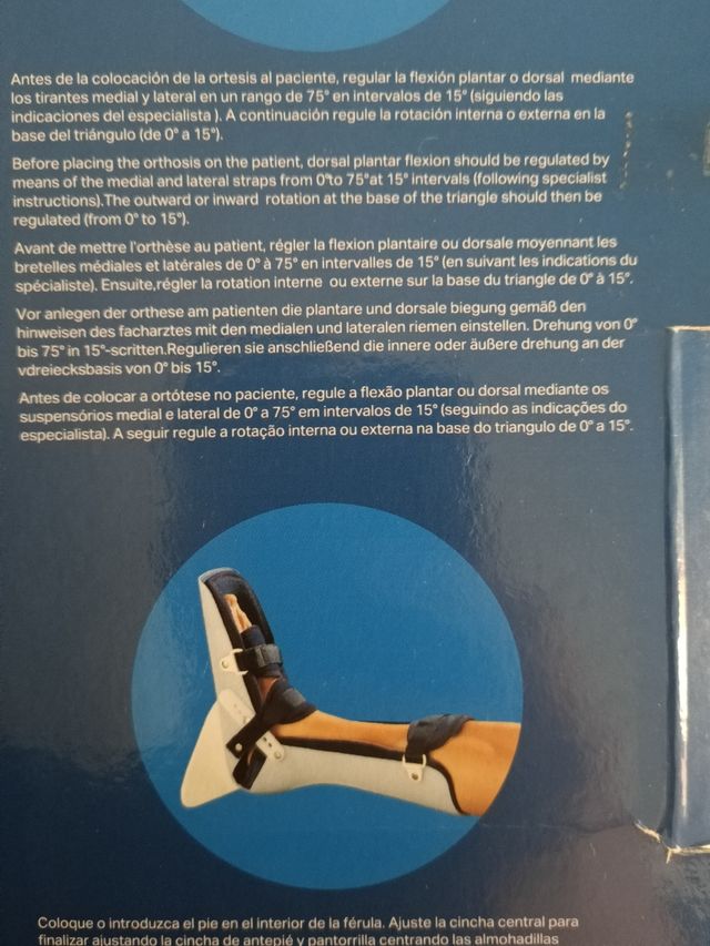 férula multiposicional pié-tobillo