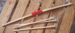 juego de arco y flechas madera.