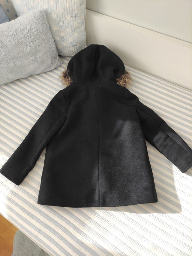 Trenca Zara kids azul marino, talla 9