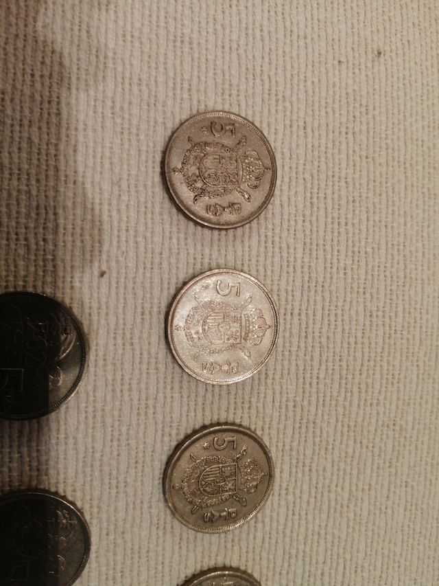Monedas 5 pesetas varios años