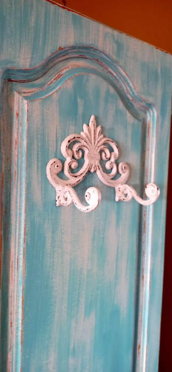 Perchero Colgador. Puerta Madera Restaurada