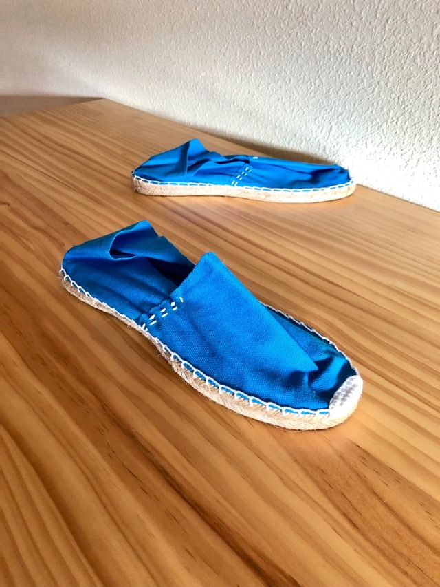 Alpargatas esparto azuis