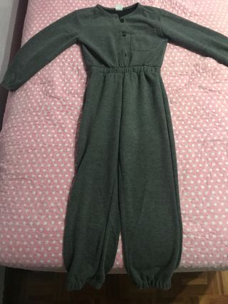 Mono entero gris ZARA